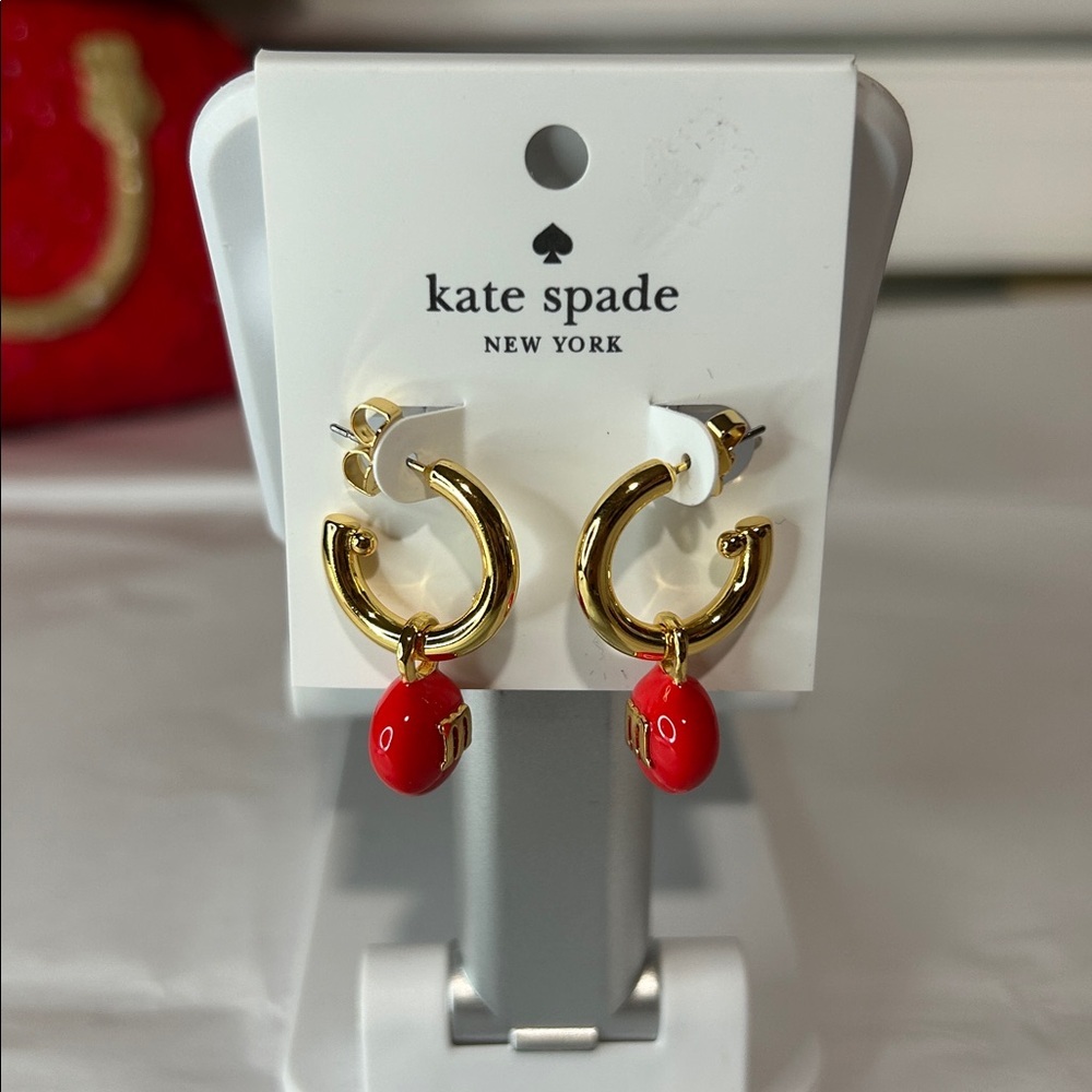 Kate Spade M&M red Earrings